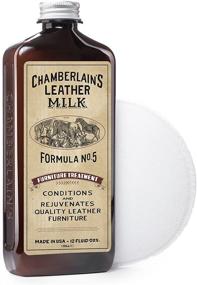 img 3 attached to Non-Toxic Leather Milk Furniture Conditioner & Cleaner - Furniture Treatment No. 5, Made in USA. All-Natural Care. 2 Sizes + Premium Applicator Pad!