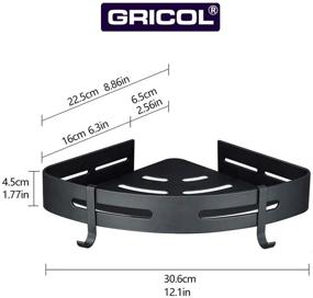 img 1 attached to Угловое вакуумное крепление для душа Gricol в ванной комнате