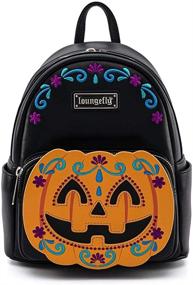 img 4 attached to Loungefly Halloween Pumpkin Mini Backpack