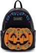 loungefly halloween pumpkin mini backpack logo