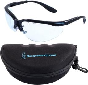 img 1 attached to Python Xtreme View Racquetball Eyeguard (Eyewear/Eye Protection) with Protective Case