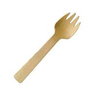 🍽️ идеальные палочки grn spork 100-200 деревянных столовых вилок, 4" (упаковка из 200 штук): экологически чистые одноразовые приборы для мероприятий и вечеринок логотип