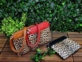 img 3 attached to Leopard Leather Tassel Crossbody 1Leopard Women's Handbags & Wallets