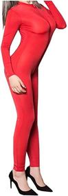 img 4 attached to 💃 Elastic Bodysuit for Nightclub Performances: Women's Clothing