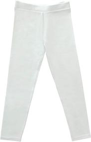 img 1 attached to Silky Toes School Cotton Leggings Girls' Clothing and Leggings