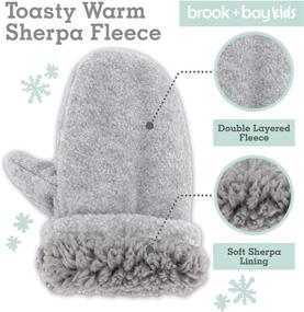 img 2 attached to 🧤 Girls' Cold Weather Accessories: Brook Bay Winter Mittens Gloves