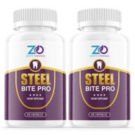 🦷 steel bite pro (2 pack) - comprehensive dental supplement pills for healthy teeth and gums - premium oral care vitamin capsules - 120 capsules logo