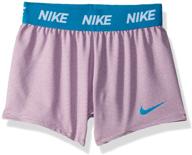 детская одежда nike в технологии dri-fit для девочек "heather". логотип