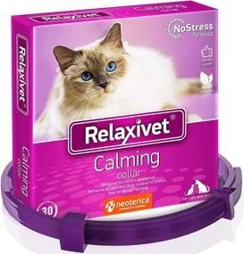 img 4 attached to 🐈 Relaxivet Calming Collar for Cats: Enhanced DE-Stress Formula to Reduce Travel Anxiety, Fireworks, Thunder, Vet Visits; Relieves Stress, Scratching, and Fighting