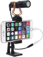 🎙️ riqiorod phone tripod mount with microphone for iphone 11, xs, samsung & more: perfect for vlogging and live streaming logo