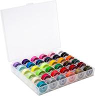 🧵 betybedy 36pcs bobbins and sewing threads set with bobbin case - compatible with bro-ther/baby-lock/jano-me/el-na/sin-ger sewing machines - standard size, assorted colors included logo