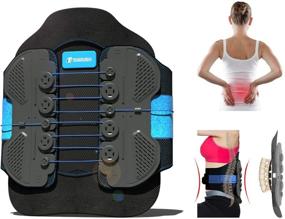 img 4 attached to 🌟 LSO Back Brace with Maximum Decompression Plate & Adjustable Arch Back Support - Pulley System Lumbar Support Belt for Herniated Disc Pain Relief, Spinal Stenosis, Sciatica, Scoliosis (L/XL - fits waist 35"-47")