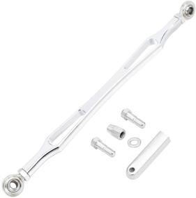 img 4 attached to Amazicha Chrome Gear Shift Linkage: Perfect fit for Harley Davidson Softail Dyna Touring Road King Electra Street Glide Tri Glide (1986-2021)