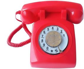 img 3 attached to 📞 Vintage TelPal Retro Phone: Corded Antique Landline with Rotary Dial Keypad - Classic 80s Decorative Gift