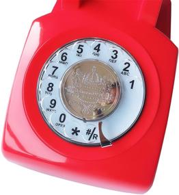 img 1 attached to 📞 Vintage TelPal Retro Phone: Corded Antique Landline with Rotary Dial Keypad - Classic 80s Decorative Gift