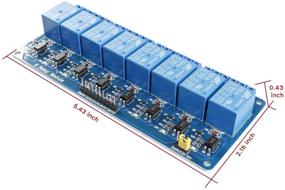 img 1 attached to 🔌 SunFounder 5V 8 Channel Relay Shield Module: Compatible with Arduino R3, Raspberry Pi 3, 2 Model B & B+