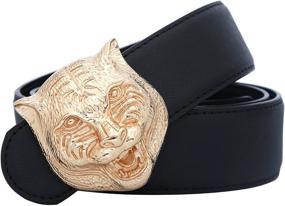 img 3 attached to 🔥 Premium Yuangu Buckle Italian Leather Belts: Exceptional 41 3Inch Men's Accessories