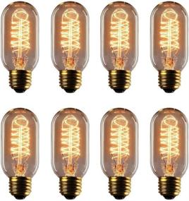 img 4 attached to 🔆 The SEO-friendly version: Dimmable T45 Vintage Edison Bulb – Spiral Cage Filament – 25 Watt – 65 Lumen – Pack of 8