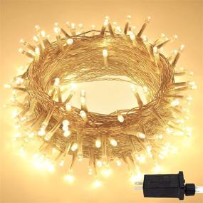 img 4 attached to 🎄 66FT 150 LED Christmas Lights: Waterproof Indoor Outdoor String Lights for Christmas Trees, Patio, Party, Holiday, Wedding, Room Decor - Warm White, 8 Modes Extendable