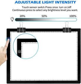 img 1 attached to ✨ A3s 40x30cm Tracing Light Pad Light Board - Diamond Painting Light Table with Stepless Dimming for Artcraft, Weeding, Vinyl - 2nd Gen Diamond Art Light Box