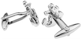 img 2 attached to Anchor Rudder Fishing Sailor Cufflinks Boys' Jewelry