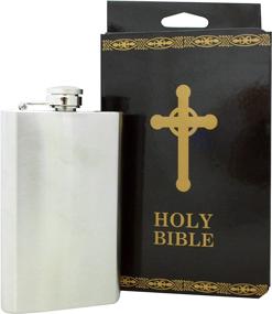 img 4 attached to 📖 Bible Flask by Island Dogs 98212: A Divine Way to Carry Your Spirits!