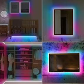 img 3 attached to 🌈 DreiWasser Multicolor LED Strip Lights - Battery Powered, 16.4ft with 150 LEDs, 8 Modes, Timer, Remote Control - Ideal for Home, Bedroom, Kitchen, Stairs