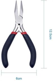 img 1 attached to ✂️ Pandahall Ergonomic Flat Nose Pliers: The Perfect Tool for Jewelry Bending and Beading