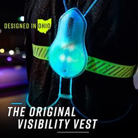 img 1 attached to noxgear Tracer360 - Multicolor Illuminated, Reflective Vest for Running or Cycling (Weatherproof): Stay Safe and Visible During Your Outdoor Activities.
