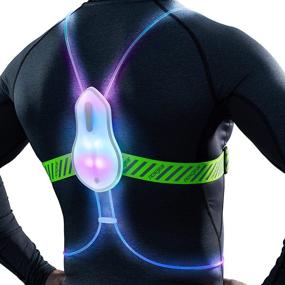 img 4 attached to noxgear Tracer360 - Multicolor Illuminated, Reflective Vest for Running or Cycling (Weatherproof): Stay Safe and Visible During Your Outdoor Activities.