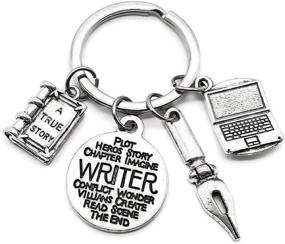 img 2 attached to Story Lover Laptop Keychain: A Must-Have for Writers