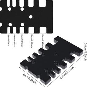 img 3 attached to 📏 PIAOPIAONIU Woodworking General Tools: Portable Measuring Jig for Furniture Building, Cabinet Making, Box Joints, and Beehive Joints - Precision Gauge Ruler for Accurate Card Gap Measurements