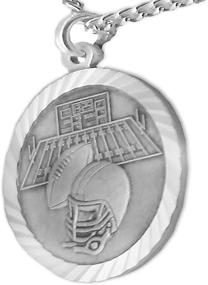 img 1 attached to 🏅 Sterling Silver Sports Medal featuring Christ Cross design - TrueFaithJewelry