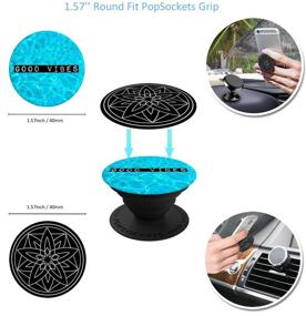 img 1 attached to 📱 6 Pack Metal Plate for Car Phone Magnetic Mount - Replacement Disc Sticker with 3M Adhesive for iPhone, Magnets Cradle-less Mounts, Cell Phone Stand, Mini Tablet, GPS - Includes 2 Rectangular and 4 Circular Plates