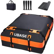 🚚 ubase upgraded rooftop cargo carrier: 21 cubic feet waterproof car roof bag with safety features - ideal for all vehicles with or without racks logo