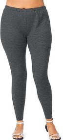 img 1 attached to 👖 Just My Size Plus-Size Stretch Jersey Legging for Women