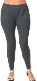 img 2 attached to 👖 Just My Size Plus-Size Stretch Jersey Legging for Women