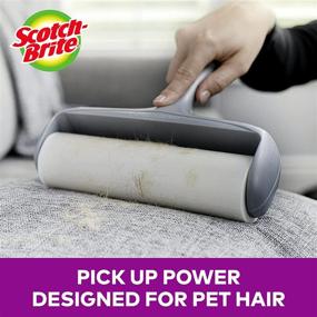 img 2 attached to 🐾 Efficient and Large Scotch-Brite Extra Sticky Roller for Pet Hair Removal - 60 Sheets
