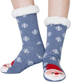 img 4 attached to BFUSTYLE Reindeer Snowflake Christmas Stockings for Girls' Apparel