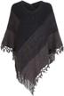 striped tassels knitted fringed pullover women's accessories in scarves & wraps logo