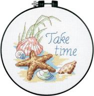 🧵 counted cross stitch kit - take time by dimensions needlecrafts logo