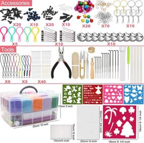 img 2 attached to Ultimate Needle Felting Kit 308Pcs Set: Wool Roving 48 Colors + Upgraded Tools + Large Felt Molds - Perfect for DIY Craft, Animal Home Decoration & Birthday Gift - Comes with Storage Box