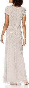 img 1 attached to 👗 Adrianna Papell Silver Beaded Women's Clothing and Dresses