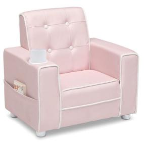 img 2 attached to Delta Children Chelsea Upholstered Holder Furniture for Kids' Furniture