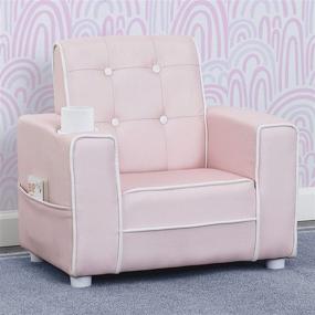 img 3 attached to Delta Children Chelsea Upholstered Holder Furniture for Kids' Furniture