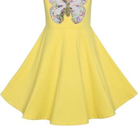 img 1 attached to 🦉 Sunny Fashion Girls Dress: Owl Ice Cream Sequin Everyday Dress - Cute & Chic!