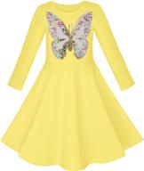 🦉 sunny fashion girls dress: owl ice cream sequin everyday dress - cute & chic! logo