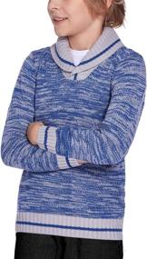 img 2 attached to 👕 Boyoo Knitted Sweater: Long Fashion Pullovers for Boys' Clothing - Shop Sweaters