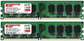 img 1 attached to 💻 Enhanced Performance Komputerbay 2GB (2X 1GB) DDR2 800MHz PC2-6300 PC2-6400 Memory for Desktop (240 PIN) DIMM
