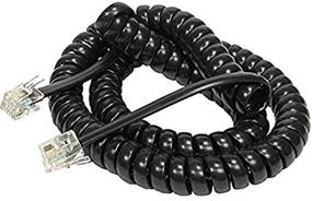 img 1 attached to IMBAPrice® Black Telephone Headset Cable Office Electronics